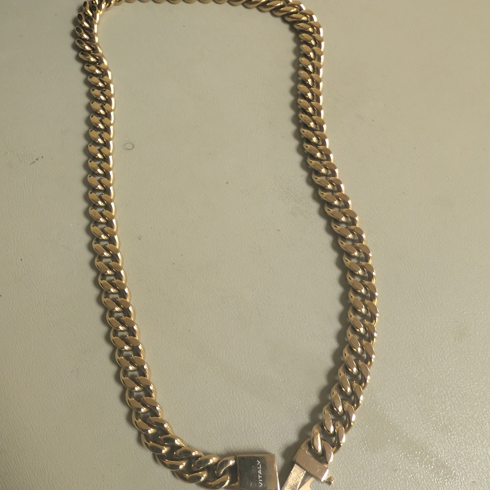 Stainless Steel Gold Plated Necklace